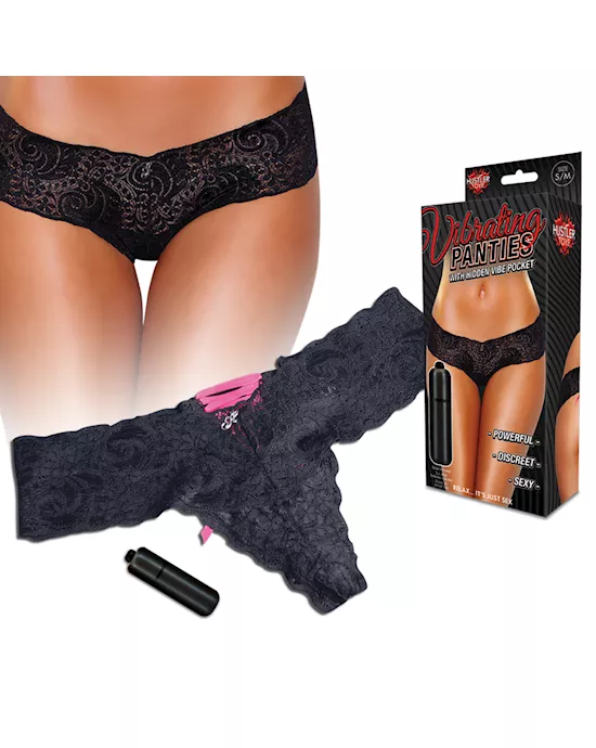 Lace Up Back Vibrating Panty
