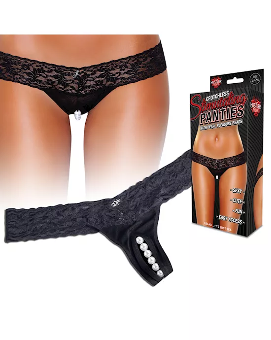 Clitoral Stimulating Thong With Beads