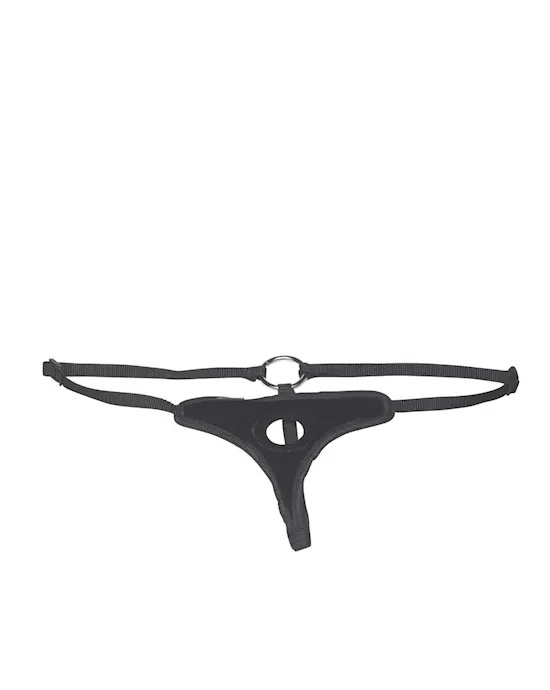 Black Velvet Bikini Strap-on