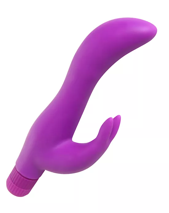 Purple Slim Silicone Rabbit Vibe