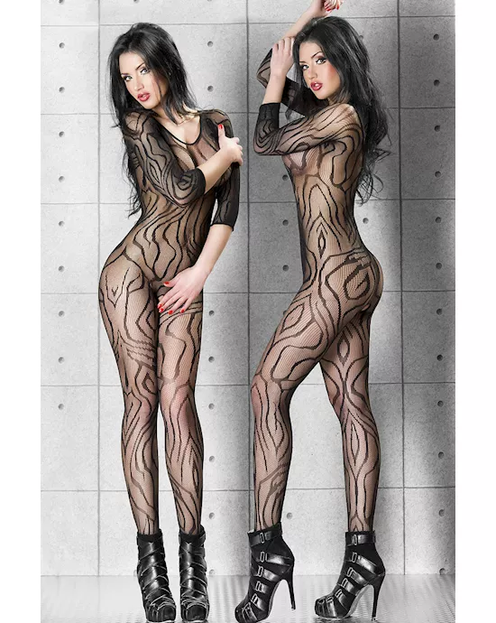 Dynamic Pattern Lace Body Stockings