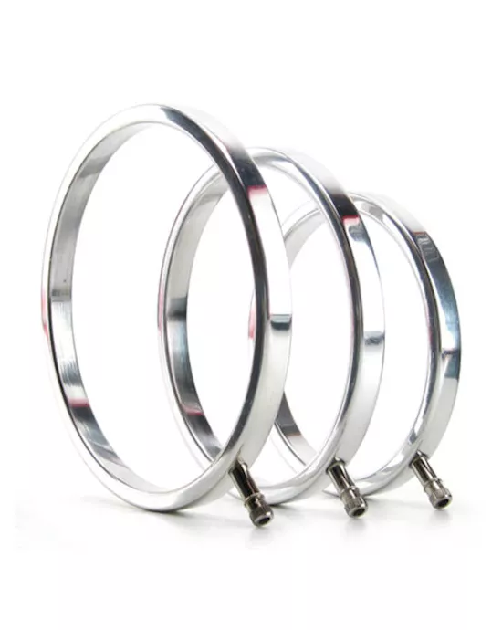 Solid Metal Scrotal Ring Set 3 Sizes