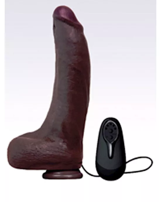 Flash Brown Black Cock Addiction 5X Vibrating