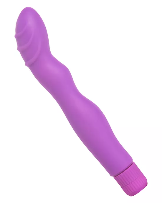 Slim Angled Purple Silicone Vibe