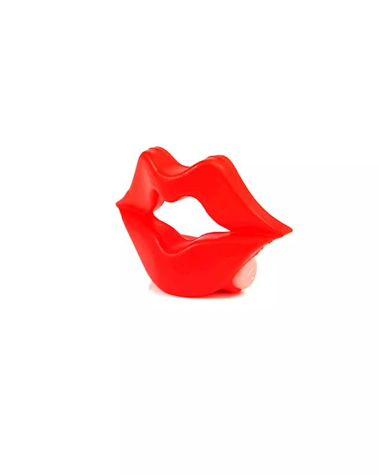 Lusty Lips Vibrating Cock Ring