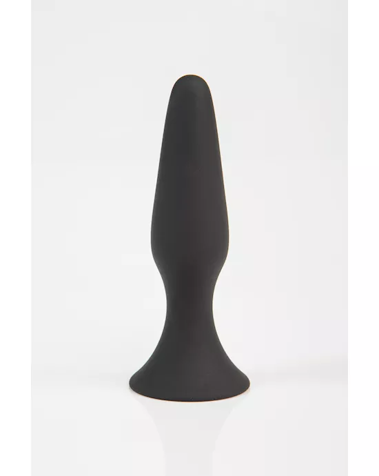 Black Silicone Butt Plug