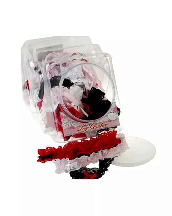 Lace Leg Garter Black