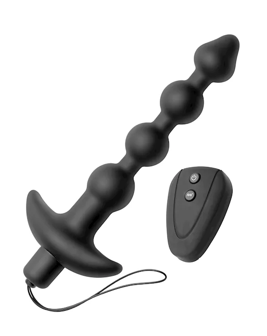 7 Speed Beaded Anal Vibe with Remote