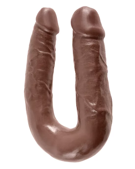 King Cock U-Shaped Medium Double Trouble Dildo