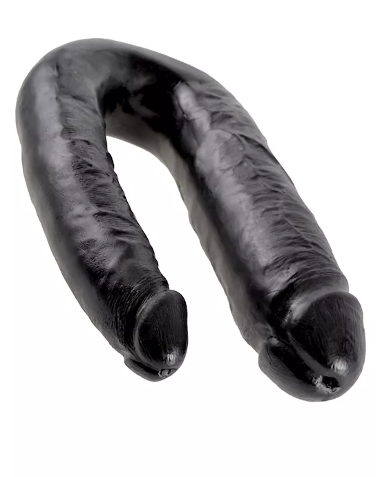 King Cock U-Shaped Large Double Trouble Dildo