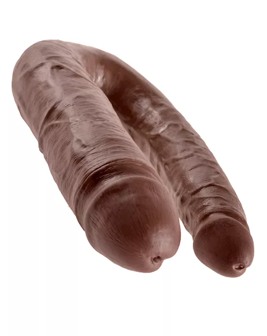 King Cock U-Shaped Large Double Trouble Brown