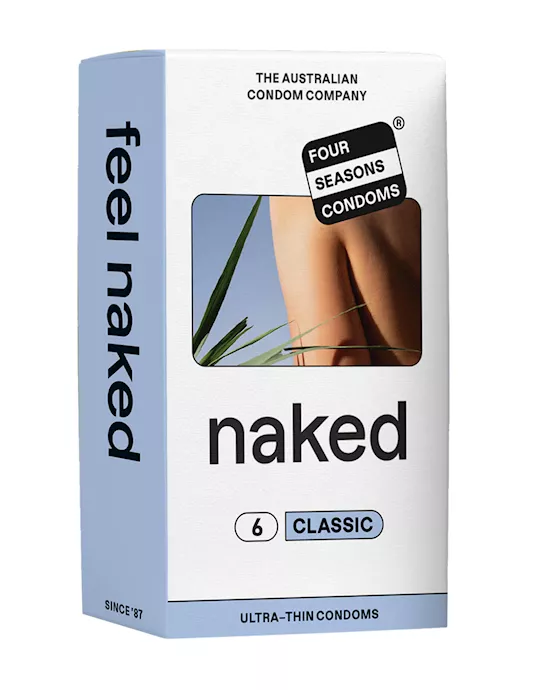 Four Seasons Naked Classic Condoms - 6 Pack