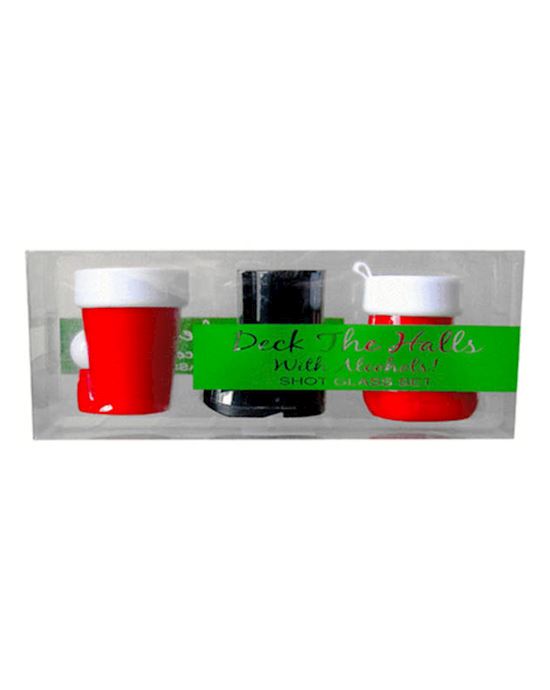 Deck The Halls Shot Glass Set