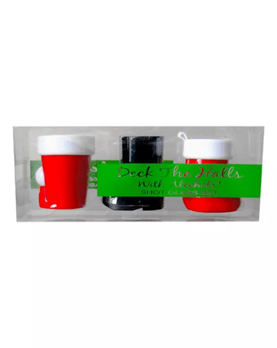 Deck the Halls Shot Glass Set