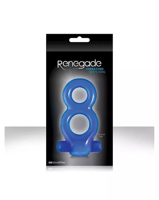 Renegade Vibrating Mens Ring Blue
