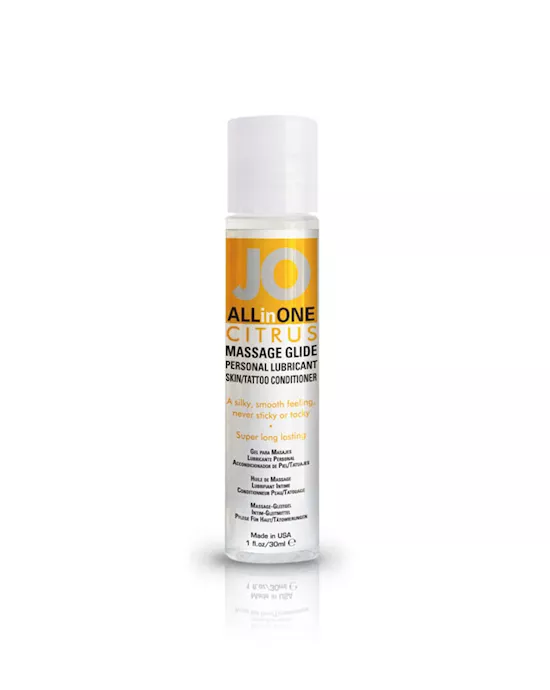 JO Massage Glide Citrus 1oz 30ml Single
