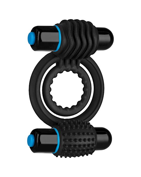 Optimale Vibrating Double C Ring Black
