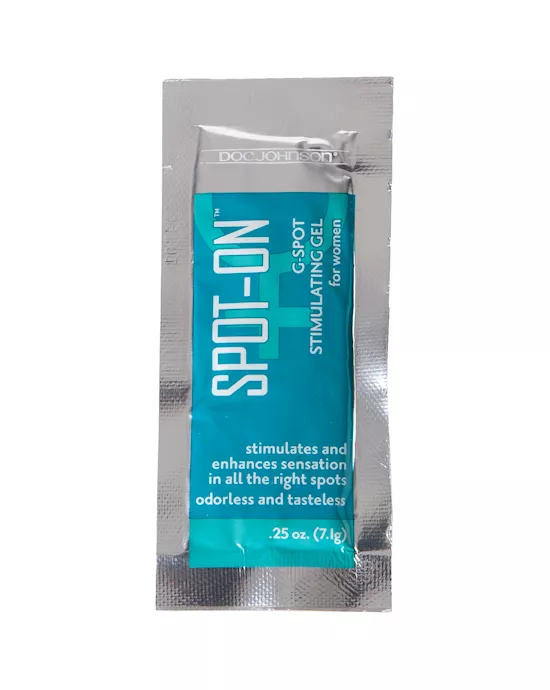Spot-On G-Spot Stimulating Gel For Women Fishbowl Display 100 Pieces