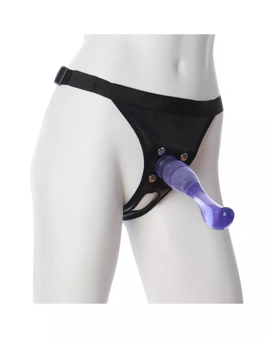 Vac-U-Lock Purple G-Spot Dong With Ultra Harness