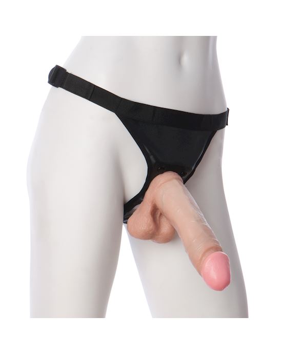 Vac-u-lock 8 Inch Realistic Cock With Ultra Harness