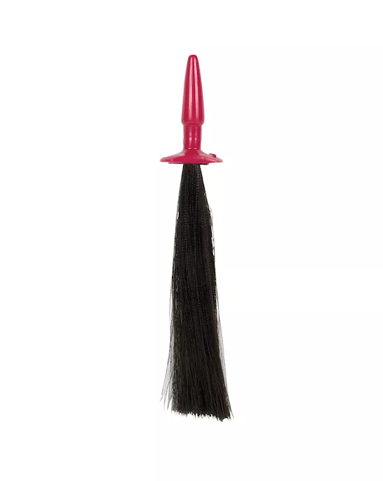 Reds  Leather Butt Plug And Whip Small