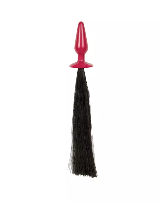 Reds  Leather Butt Plug And Whip Medium