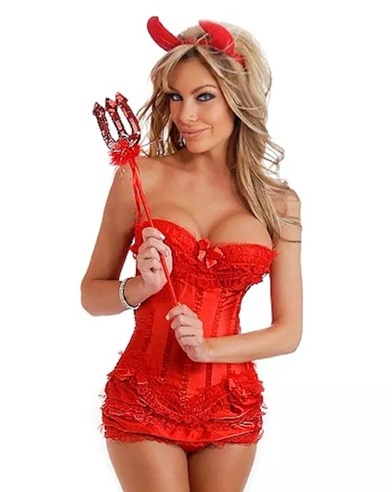 4 Pc  Sexy Devil Costume