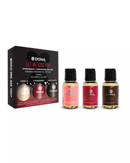 DONA Let Me Kiss You Massage Gift Set