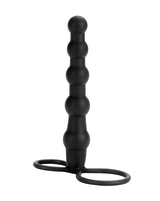 Silicone Love Rider Beaded Dual Penetrator