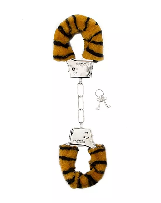 Shots Toys Furry Handcuffs Tiger