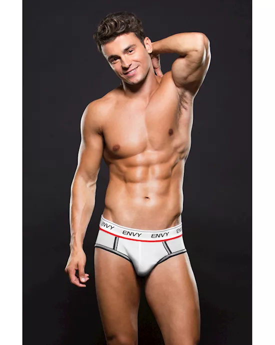 Envy Logo Elastic LowRise Mesh Brief L XL