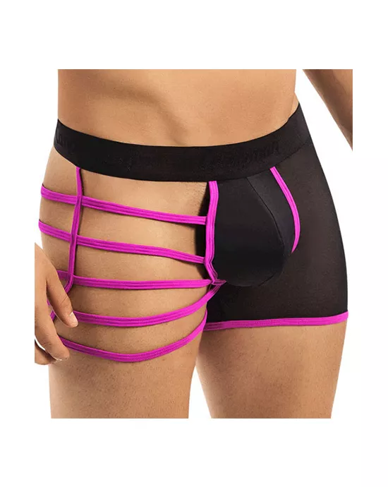 Neon Strappy Mesh Boxer