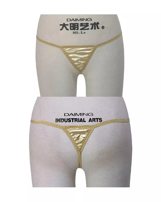 Gold Metallic Thong