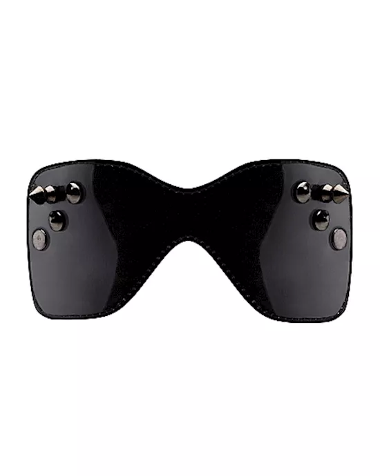 Black Stitching Eyemask with Metal Nails