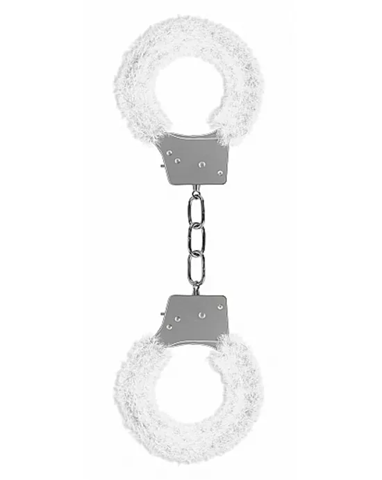 Beginners Handcuffs Furry White