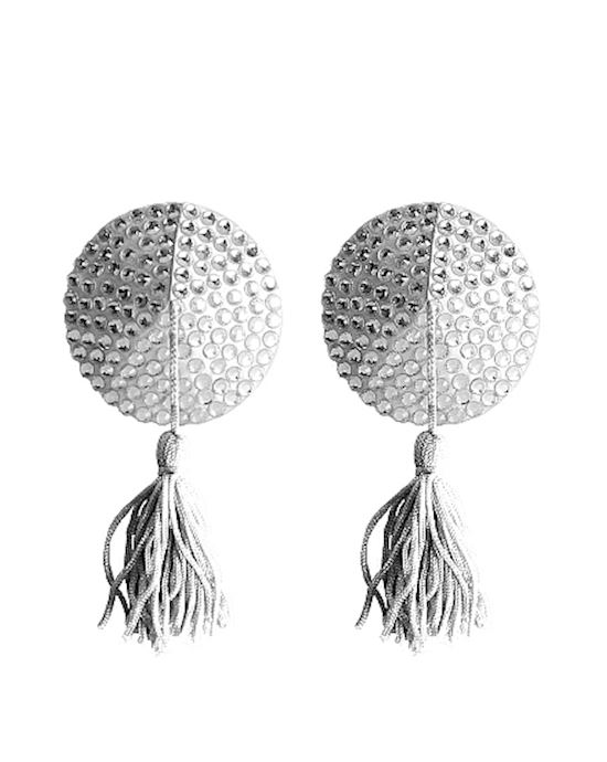 Nipple Tassels Round White