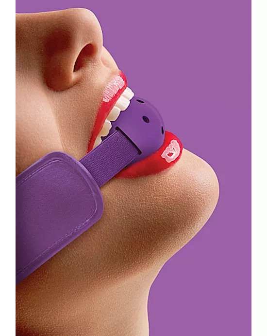 Brace Ball Gag Purple