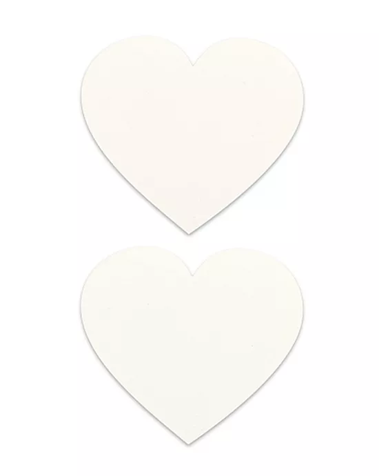 Nipple Sticker Hearts White