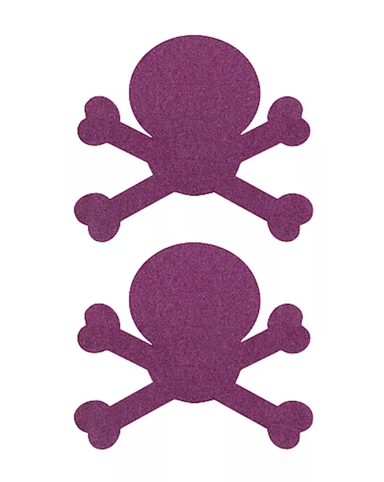 Nipple Sticker Skull Purple