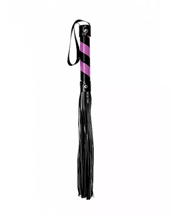 Whip Small PVC Black Purple