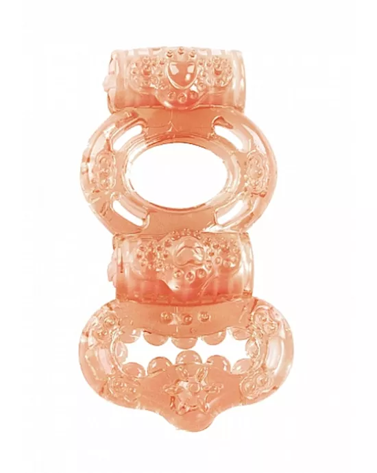 Double Vibrating Twin Ring Skin