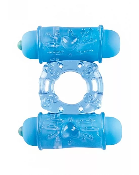 Double Vibrating Bullet Ring