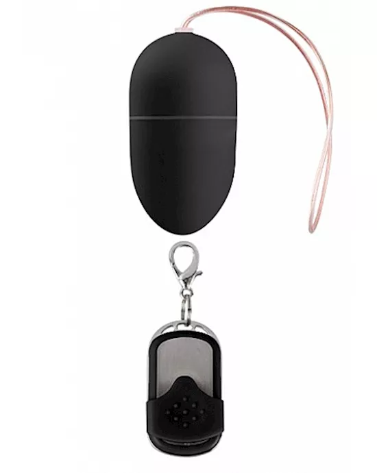 10 Speed Remote Vibrating Egg Medium Black