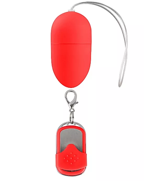 10 Speed Remote Vibrating Egg Medium Red