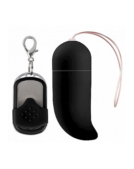 10 Speed Remote Vibrating G-spot Egg Black