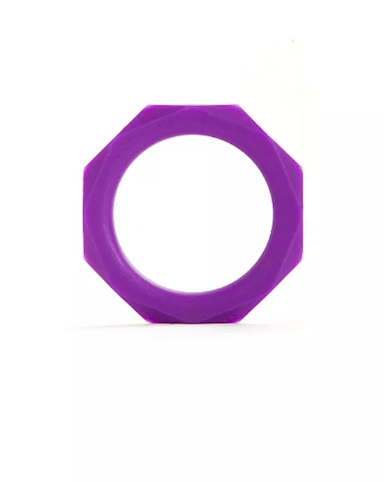 Octagon Ring Large Purple