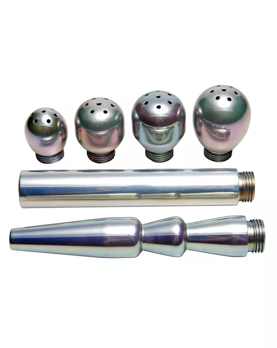 6 Piece Deluxe Aluminum Enema Tip Set