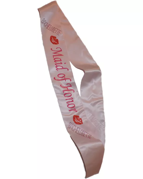 Pink Maid of Honor Sash