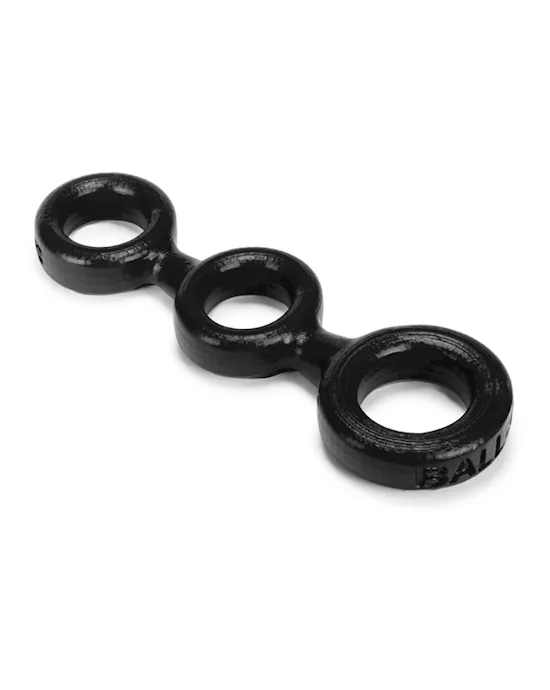 3-ball Cockring W 2 Ballstretcher O S