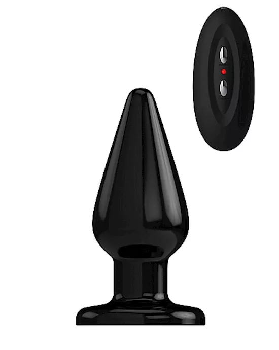 Bottom Line Buttplug Rubber Black Vibrating 5 In Model 2. 157998 -  Adulttoymegastore AU